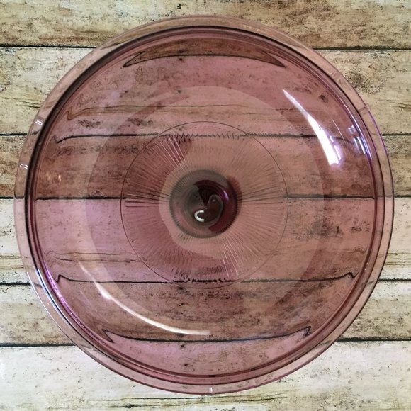 Vintage Pyrex Cranberry/Purple Glass Lid - Picture 4 of 4